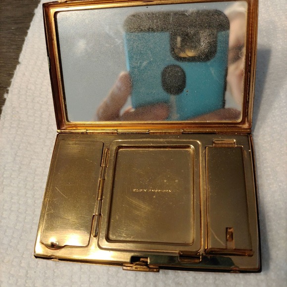 VINTAGE ELGIN AMERICAN MAKEUP CASE - Picture 2 of 10